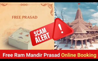 Ram Mandir Prasad booking online : Scam Alert